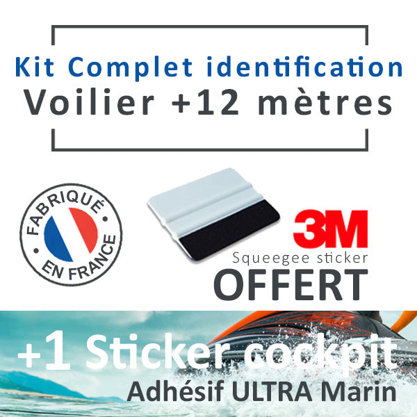 Kit complet d'identification pour Voilier +12 mètres